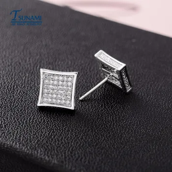 Vysoká kvalita tvar štvorec miniatúrne zirkón náušnice Vhodné pre všetky druhy dámske šperky ER-112