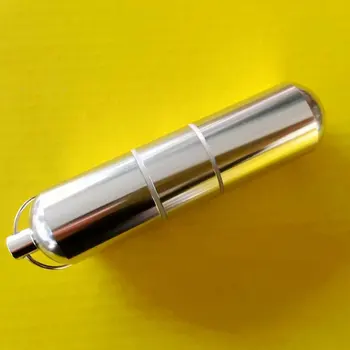 Predaj Prenosný Mini Cigariet Prípade Hliníkovej zliatiny Cigariet Prípade S Kľúčom Skladovacie Škatule/Koše Na Zápalky Drog Pilulky