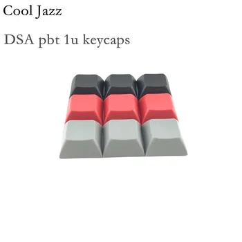 Cool Jazz dsa pbt Cherry mx Mechanické Klávesnice keycaps 1u mixded farba čierna šedá Červená esc keycap Pre mechanické klávesnice