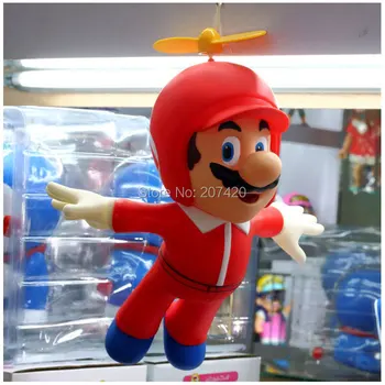 Hot Predaj 24 cm Lietať Vrtuľník Super Mario PVC Hračka Bábika Anime, Manga, Obrázok,1pcs/pack