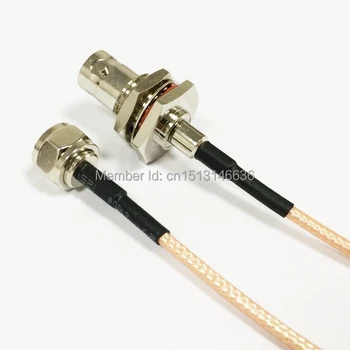 Nový Modem Koaxiálny kábel BNC Female Konektor Prepínač F Samec Konektor Konektor RG316 Kábel Pigtail 15 CM 6