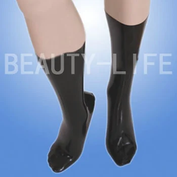 Latex ponožky fetish sox prírodné sexy pekné gumy unisex