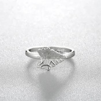 Chandler silver Maple Leaf Tvar Prstene Pre Ženy Listy Kapela Vintage Doplnky Mužov Prst Šperky Bijoux Femme Bff Dary