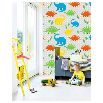 Tuya Umenie Farebný dinosaurus kidslike tapety na stenu dekor v kidsroom výzdoba detskej izby nástennú maľbu, tapety doprava zadarmo