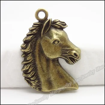 20pcs Kúzlo Vintage Kôň Prívesok Antickej bronzovej Zliatiny Zinku Fit Náramok, Náhrdelník DIY Kovové Šperky Zistenia