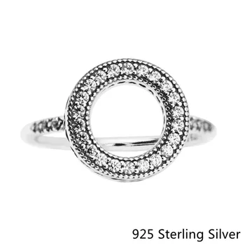 925 Sterling Silver Krúžky Európsky Štýl Šperky Srdcia Halo Pre Ženy Pôvodného Módny Charms CKK