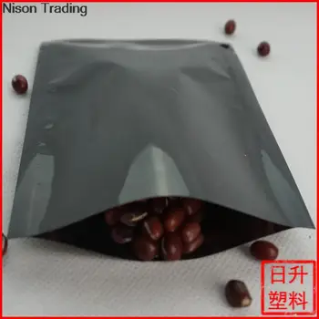 7*10 cm,200pcs Čierna hliníková fólia taška - Farebné aluminized mylar fólie, plastové tašky, teplo-sealable potravín tašky vôňa dôkaz