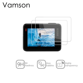 Vamson Tvrdeného Skla Pre GoPro Hero6 Hero5 Akcia Video Objektív Fotoaparátu LCD Displej Screen Protector Príslušenstvo +Kryt Objektívu VP709C
