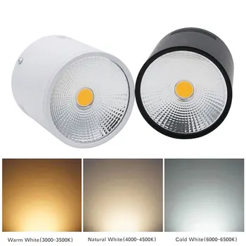 LED Svietidlá 3W 5W 7W 10W 15W Povrchovú montáž Stropné Svetlá Bodové Svetlo AC85-265V Povrchovú montáž Dole LightWhite/Teplá biela