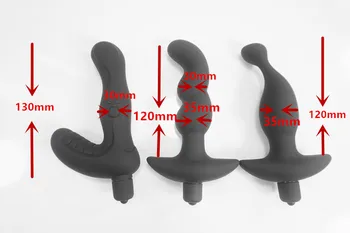 1pcs 3 tvary pre vybrať 10 funkciu vibrácií silikónový análny plug gule stimulácia prostaty masér Muž Masturbator Sexuálne hračky