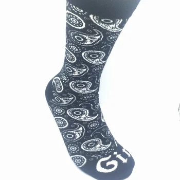 WJFXSOX Klasické farebné geometrické štýl pánske ponožky Happy Socks Anglicko štýl sub-gradient bavlna Harajuku Konope Mužov Ponožky meias