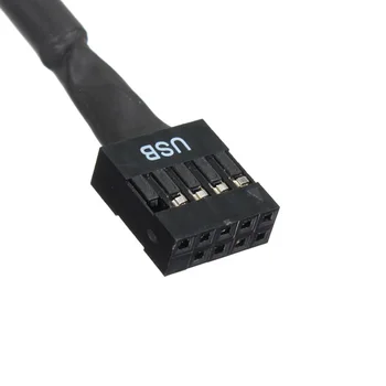 Nové rozhranie USB 3.0, 20 Pin Samec 2.0 9Pin Žena Doske Dom Converter Kábel Adaptéra QJY99