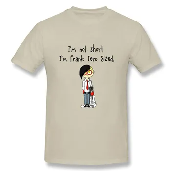 Funny T-Shirt Mužov Nie som si Krátke som Frank Iero Veľkosť Tričká Teenager Cartoon Oblečenie Plus Veľkosť 3XL
