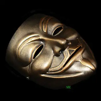 V for Vendetta Živice Maska Halloween Maškaráda Anonymné Guy Fawkes Fantázie V Masiek Šaty Dospelých, Kostým súťaž: Cosplay Party Rekvizity