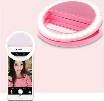 Selfie Krúžok make-up Zrkadlo Prípade Pre ZTE Veličenstvo Pro LTE Max XL Nubia M2 Lite N2 LED Svetlo Blesku AŽ Mobilnom Telefóne Android Kryt