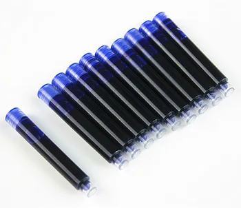 20pcs Modrá Atramentová Cartridge Náplne Plniace Pero Značky kvality Univerzálny Typ Iných značiek sú vhodné aj ráže 3 MM