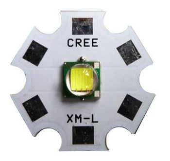 Pôvodné 10W CREE XML XML L2 / XML-T6 Biela 6500K Blesk, LED svetlo, Časť S 20 mm Hviezdičkový Základňa