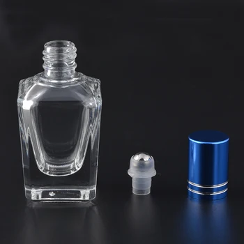 MUB - Móda Mini 15ml Prenosné Cestovné Parfumy Sklenené Fľaše Roll-on Bouteille Vide Pre Esenciálne Oleje