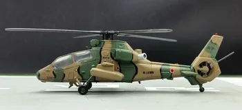 Zriedkavé 1: 100 Japonský Self Defense Force OH-1 Kawasaki vyšetrovanie vrtuľník model Zliatiny lietadiel model Kolekcie model