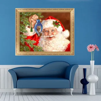 5D DIY Diamond Maľovanie Otec Vianoc Výšivky Cross Stitch Domov Stenu Decor C42