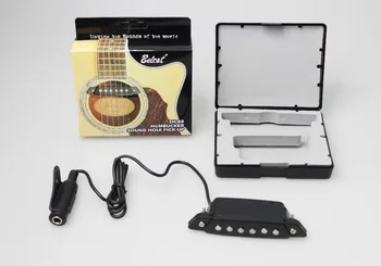 BELCAT SH-80 akustická Gitara humbucker Zvuk palice vyzdvihnutie (Matná Čierna)