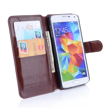 Luxusné Flip puzdro Pre Samsung Galaxy E5 E500 SM-E500FDS Kožené Originálne Zadný Kryt Slotu Karty Peňaženky Závesu Pokožky Telefón Coque
