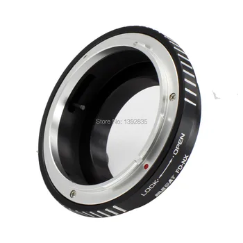 Kecay Vysokou Presnosťou FD-NX objektív adaptér pre Canon FD objektívu a Pre Samsung NX fotoaparát telo NX Fotoaparát Adaptér-Black+Sliver