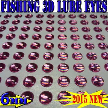 2016 rybolov 3d lákajú oči farbou ryby oči veľkosť:6 MM množstvo:400pcs/veľa
