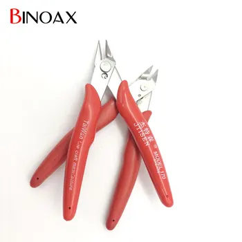 Binoax 5 palcový Červená, Elektrické Drôtené Káblové Nožnice na Strihanie Strane Výstrižky Flush Kliešte Nipper Ručné Náradie