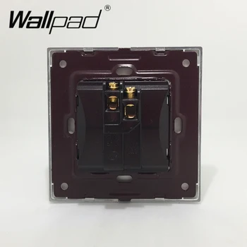 1 Gang Momentálne Kontakt Spínača Reset Prepínače Wallpad Luxusné Wall Light Switch Satin Kovový Panel