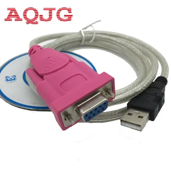 Usb, Rs232 Žena kábel USB na DB9 ženského sériový port otvory 9 jamiek COM Počítača kábel 1,5 m Nové s CD ovládač WhoesaleAQJG