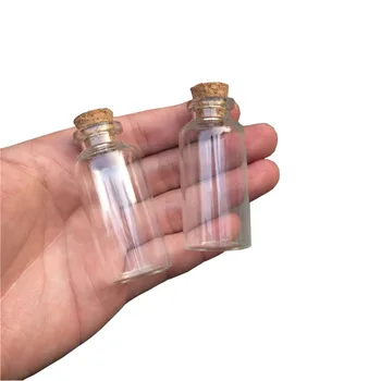 27x58x12.5mm 20ml Roztomilý Mini Sklenené Fľaše s Korkami Malých Sklenených Nádob Darčekové Fľaše 100ks Factory Veľkoobchod Svadba Jar Darček