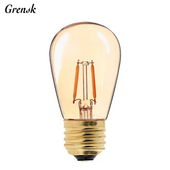 Vintage LED Žiarovky Žiarovka,1W,Zlatý Odtieň,Edison ST45 Svete Štýl,Super Teplé,Dekoratívne Domácnosť, Svietidlá,Stmievateľné