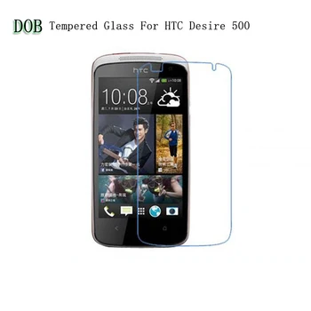 2.5 D pre HTC Desire 500 Tvrdené Sklo Originál Vysoko Kvalitný Ochranný Film nevýbušnom Screen Protector HTC Desire 500