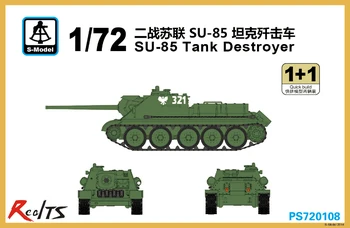 RealTS S-model PS720108 1/72 SU-85 Tank Destroyer plastikový model auta