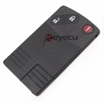 Keyecu NAHRADENIE Shell Smart Card Diaľkové Tlačidlo Prípade Fob pre MAZDA CX-7 A CX-9 RX8 5 6 Miata 3 BTN