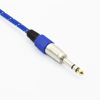 30 cm Nylon Pletená 6,5 mm Stereo Jack Samec XLR Mikrofónu, zvukový Pult Zosilňovač Konvertor Audio Kábel