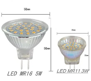 LED Reflektor MR16 3W 5W 35mm Lampada LED Žiarovka Žiarovka MR11 GU5.3 GU10 Bombillas 220V 3014 5050 SMD Led Spot Light Domáce Osvetlenie