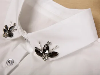 Móda pearl Falošné golier Odnímateľný white crystal High-grade crystal tričko falošné golier, pružné nechty tričko zmluvne poprsie