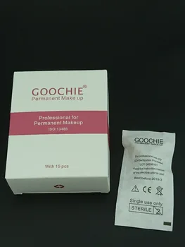 15-pack Goochie permanentného make-upu 5F Jednorazové ihly pre Goochie GTL Rotačné digitálny Stroj A8