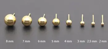 2Piece 0.8 mm Rose Gold Chirurgickej Nerezovej Ocele Loptu Stud Náušnice Punk Ucho Tragus Ear Piercing Falošné Taper Pre Mužov, Ženy