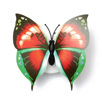 Náhodné Farby Krásne Zmena Krásne Roztomilé ABS Motýľ LED Nočné Svetlo Lampy
