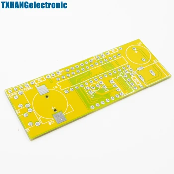 Zelená LED Elektronické Hodiny Microcontroller Hodiny Čas Teplomer DIY Kit diy elektronické stavebnice
