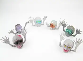 6Pcs/set Pohode Ghost Prst Bábkové Halloween Monster Bábkové Hrať Vzdelávacie Bábika Strane PVC Hračky Deti Prsta Bábky Dieťa je Dar