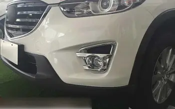 ABS Chrome Predné Hmlové Svetlo Hmlové Svietidlo Kryt Trim 2 ks Pre Mazda CX-5 CX5 2016