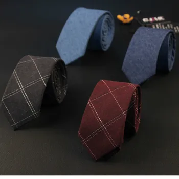 31colors nový kórejský módny návrhár vysoko kvalitné pánske krku kravatu chudý, štíhly 6typ bavlna kovboj koberčeky business kravaty, 10pcs