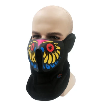 Žiariace Halloween LED Maska Hlasové Ovládanie Do Tanca Blesk Strany Masky Studené Svetlo Cosplay Airsoft Maska Supplie