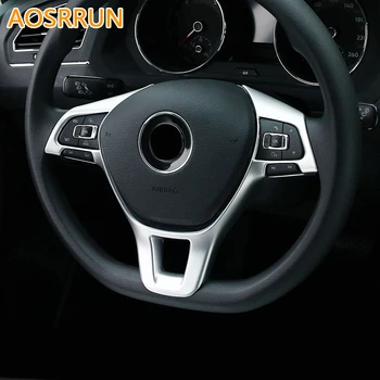 AOSRRUN ABS volantu, dekorácie Výbava Kryt Auto Príslušenstvo Auto styling Pre Volkswagen VW Tiguan MK2 2016 2017 2018
