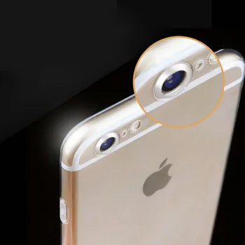Pre Apple iPhone 7 Prípade Chrániť Telefón s Fotoaparátom púzdra Pre iPhone 6 8 5 5s X TPU Prípade Priehľadný Zadný Kryt Pre iPhone 8 6 7 Plus