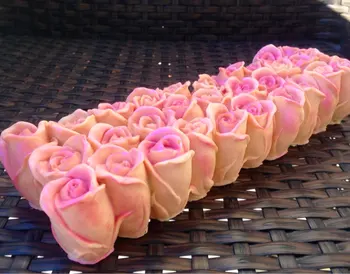 Veľkoobchod krásne ruže, kvety a swan dizajn silikónové toast mydlo plesní, plesne, silica gel mydlo formy